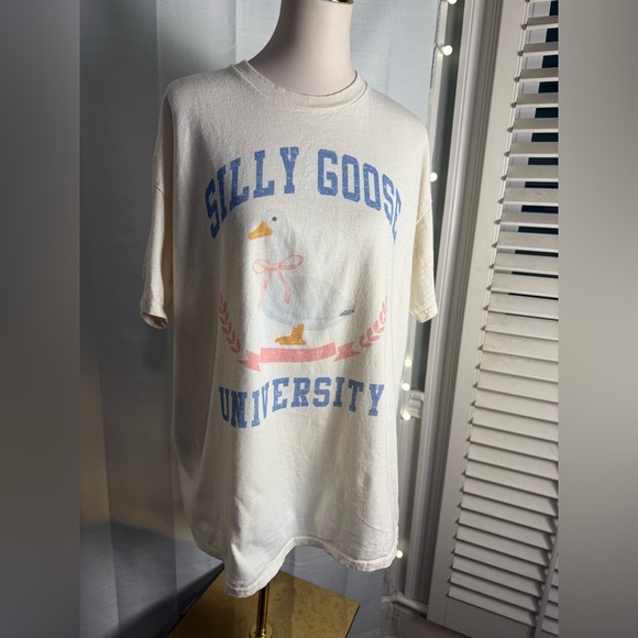 Cream Collegiate Short Sleeve Tee - Picture 1 of 7